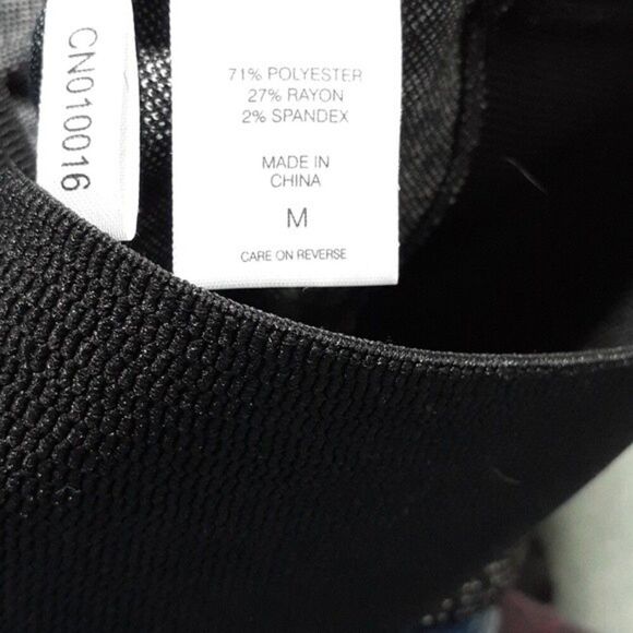 new york & company  Black stretch pants seventh avenue designs s m 4 6 yoga work - Picture 5 of 5